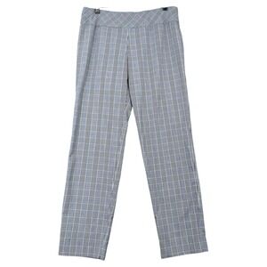 Donna Degnan Plaid Trousers Women's Size 12 Wide Leg Career Pants
